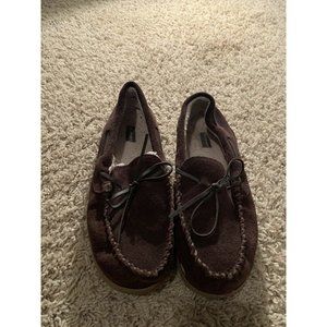 mens rockport brown suede moccasin size 9.5. In Great Condition